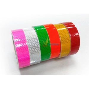 反光膠帶  (蜂巢/平紋)  螢光膠帶 警示帶 (黃金色 /螢光黃/大紅/螢光粉/螢光橘/青綠/深藍/白)