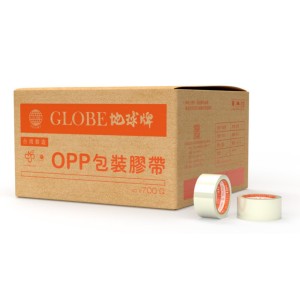 地球牌 橘固得/橘地球  透明OPP膠帶 120捲/箱